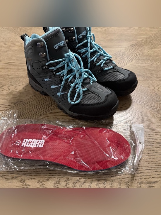 Shoes - RCORD Women Hiking Boots Waterproof NonSlip Outdoor Black Aqua Size 7